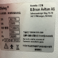 Bbraun Dialog+ - Dialysis image 3